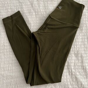 lululemon athletica Army Green Leggings